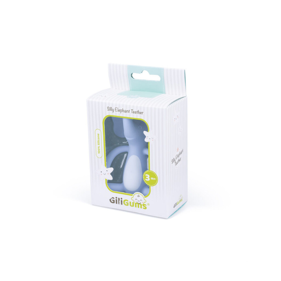Gryzak zwariowany słonik Niebieski / Gili Gums