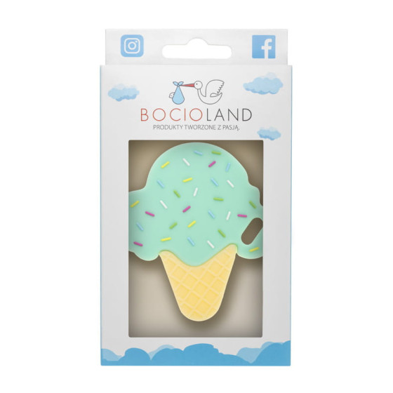 Gryzak silikonowy Lody Miętowe / Bocioland