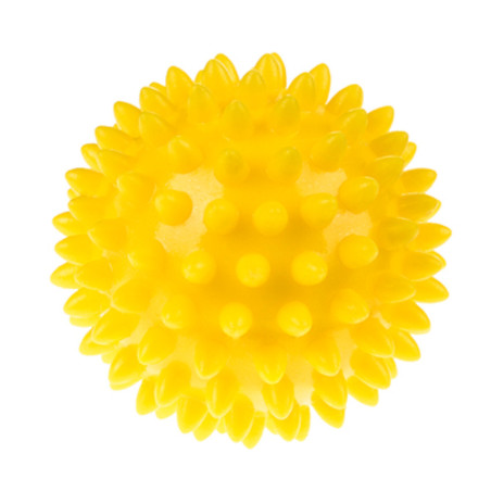 Piłka sensoryczna do masażu i rehabilitacji 6,6 cm Żółta / Tullo