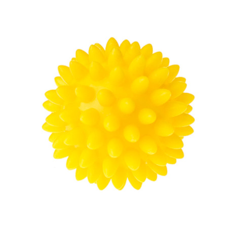 Piłka sensoryczna do masażu i rehabilitacji 5,4 cm Żółta / Tullo