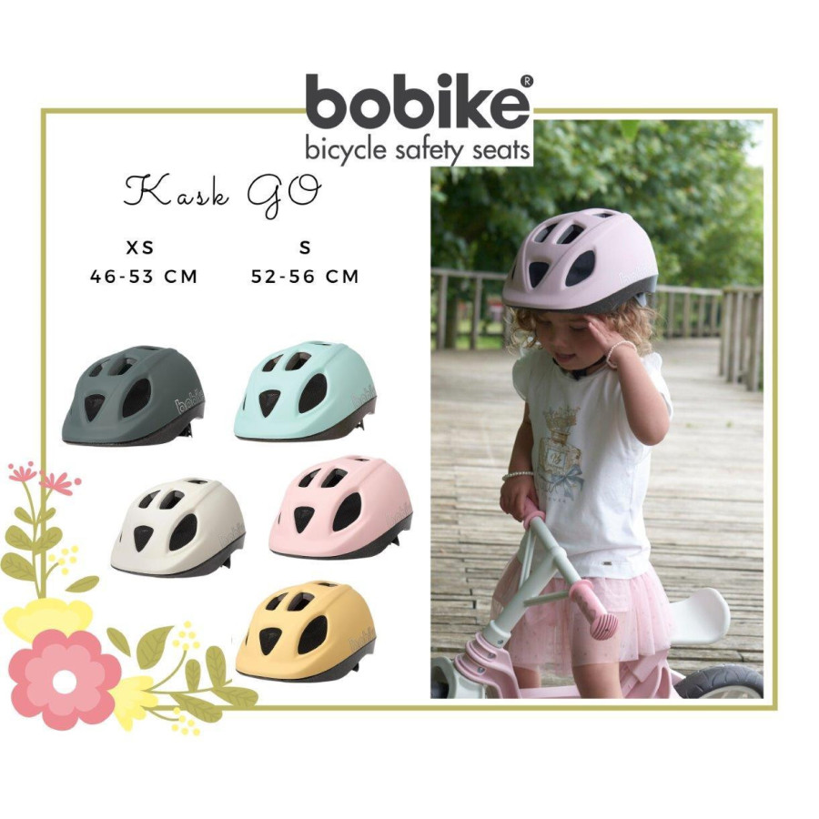 Kask ochronny-rowerowy dla dzieci Go XS Vanilla / Bobike
