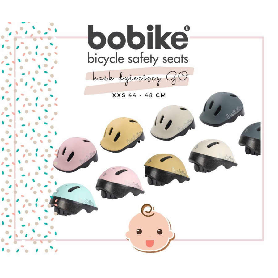 Kask ochronny-rowerowy dla dzieci Go XXS Pink / Bobike