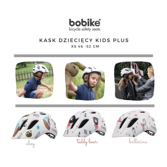 Kask ochronny/rowerowy dla dzieci Kids XS Ahoy / Bobike