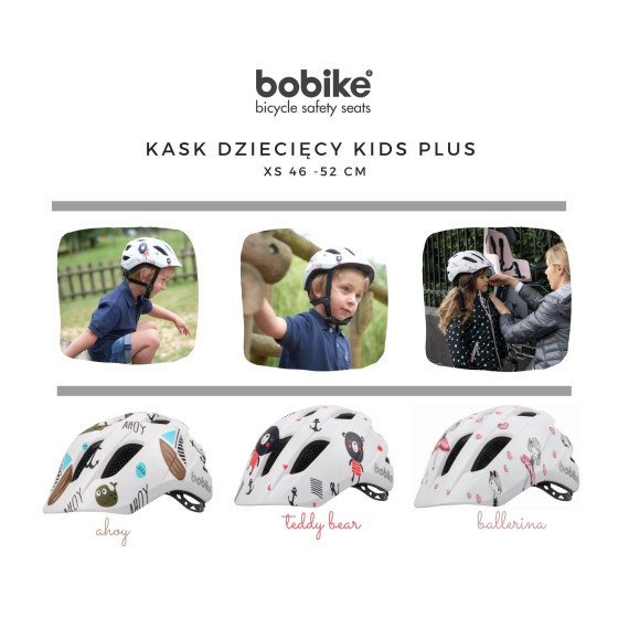 Kask ochronny/rowerowy dla dzieci Kids XS Ballerina / Bobike