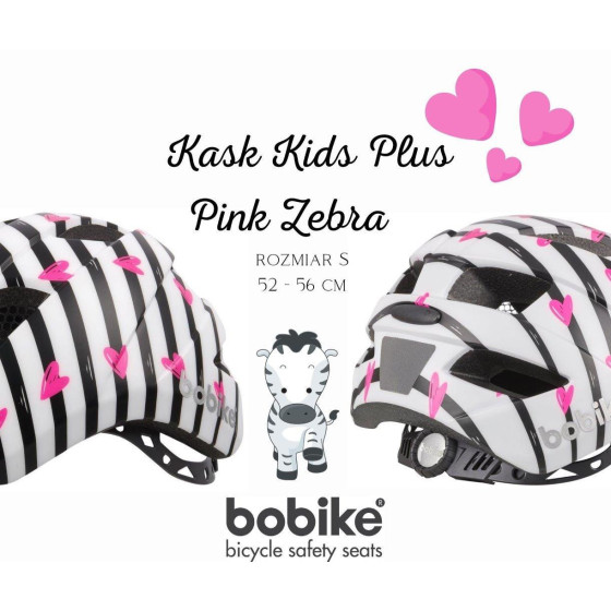 Kask ochronny/rowerowy dla dzieci Kids S Zebra / Bobike