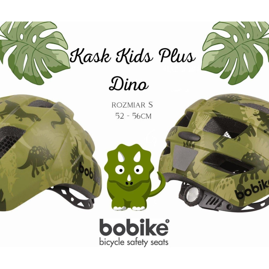 Kask ochronny/rowerowy dla dzieci Kids S Dino / Bobike