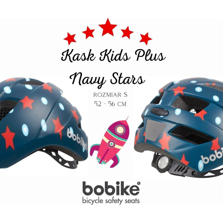 Kask ochronny/rowerowy dla dzieci Kids S Stars / Bobike