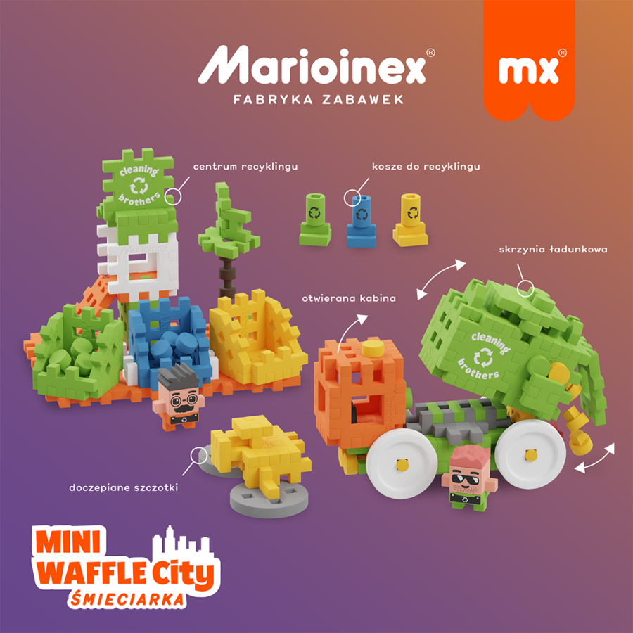 Mini Waffle City - Śmieciarka / Marioinex