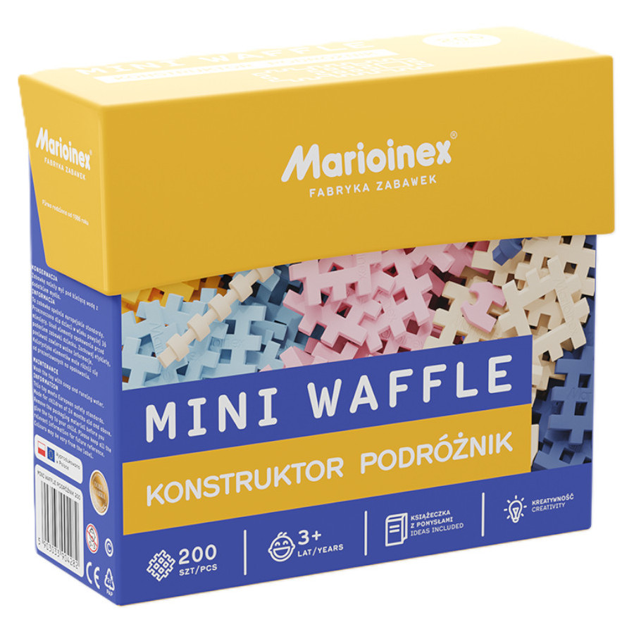 Mini Waffle Konstruktor 200 el. Podróżnik / Marioinex Mini Waffle Konstruktor 200 el. Podróżnik / Marioinex