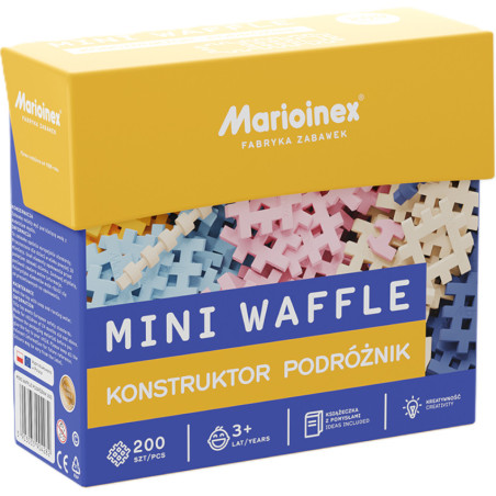 Mini Waffle Konstruktor 200 el. Podróżnik / Marioinex