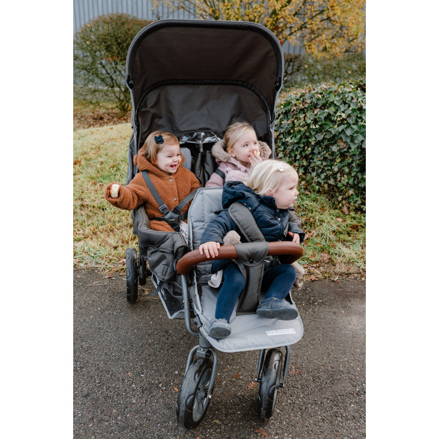 Wózek 3-osobowy do żłobka Triplet New / Childhome