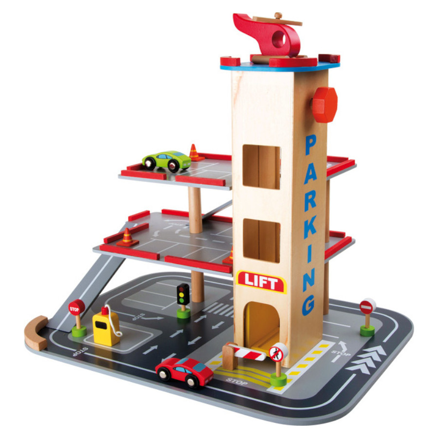 3 Piętrowy parking z szybkim zjazdem / Small Foot Design 3 Piętrowy parking z szybkim zjazdem / Small Foot Design