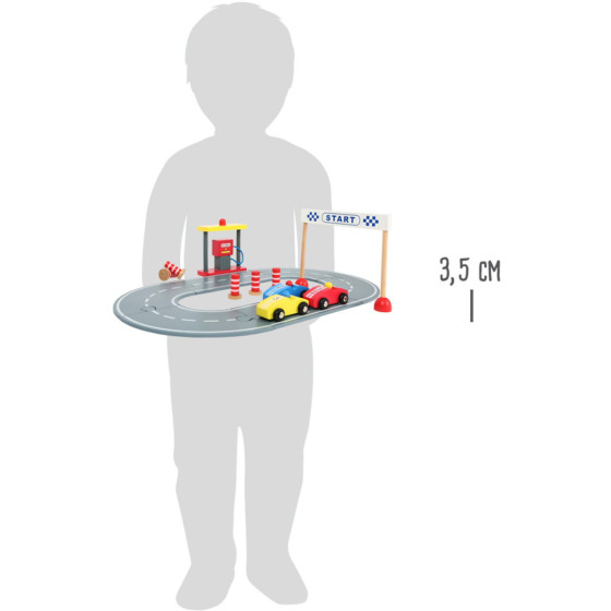 Mini tor wyścigowy z autkami i akcesoriami / Small Foot Design