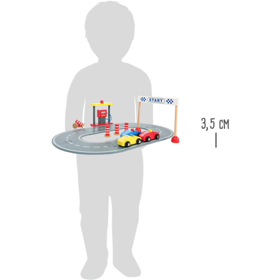 Mini tor wyścigowy z autkami i akcesoriami / Small Foot Design