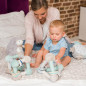 Pluszowa zabawka edukacyjna Piramidka różowa / Babyono