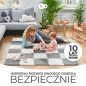 Mata piankowa dla dzieci Luno czarno-biała / Kinderkraft Mata piankowa dla dzieci Luno czarno-biała / Kinderkraft