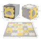 Mata piankowa dla dzieci Luno 3D Yellow / Kinderkraft