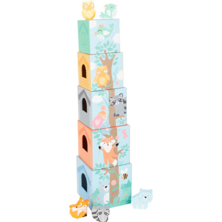 Pastelowa piramidka Leśni przyjaciele / Small Foot Design