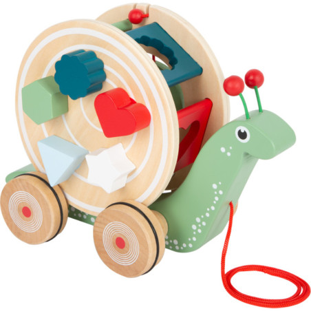 Ślimaczek na sznurku do raczkowania z sorterem / Small Foot Design