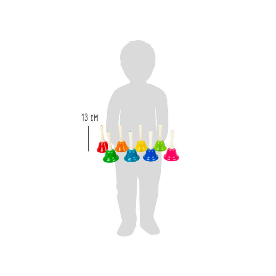 Kolorowe dzwoneczki 8 szt. / Small Foot Design