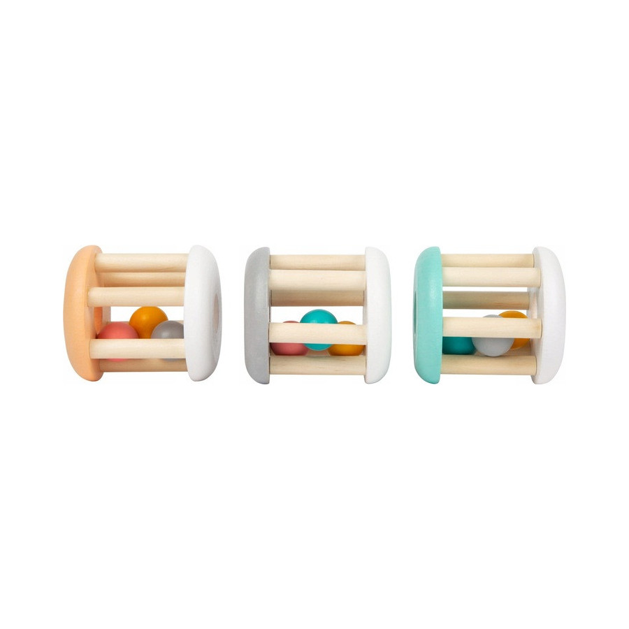 Grzechotki walce pastelowe 3 szt. / Small Foot Design