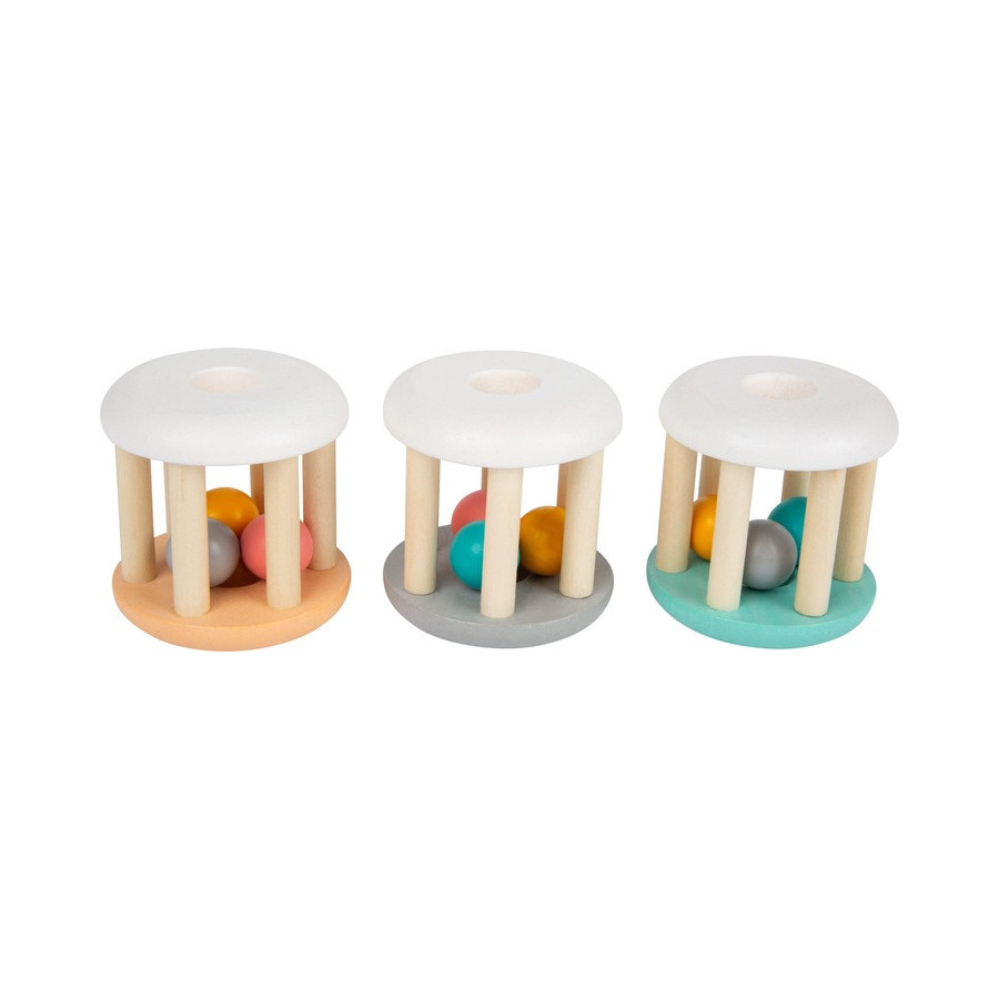 Grzechotki walce pastelowe 3 szt. / Small Foot Design