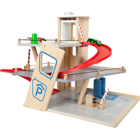 Parking dla autek 3 poziomy - Stacja, naprawa, myjnia / Small Foot Design