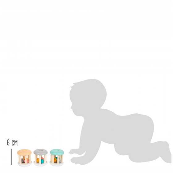 Grzechotki walce pastelowe 3 szt. / Small Foot Design