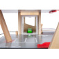 Parking dla autek 3 poziomy - Stacja, naprawa, myjnia / Small Foot Design