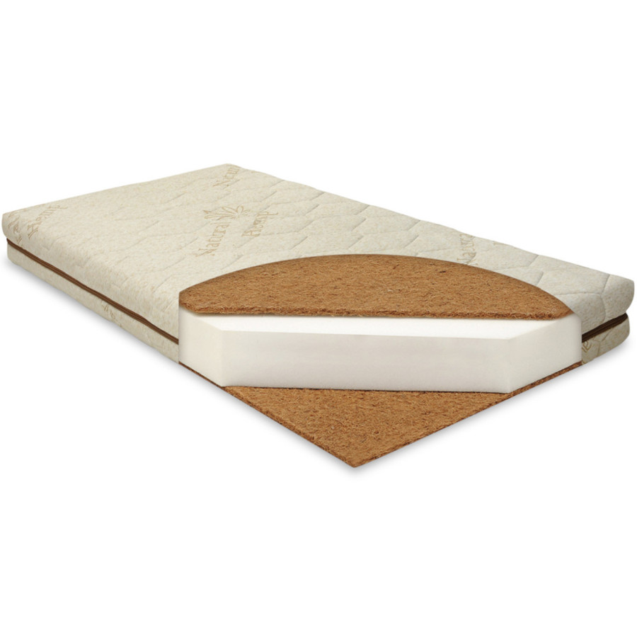 Materac dziecięcy Kokos-pianka-konopia 120x60x12 cm / Baby Matex Materac dziecięcy Kokos-pianka-konopia 120x60x12 cm / Baby Matex