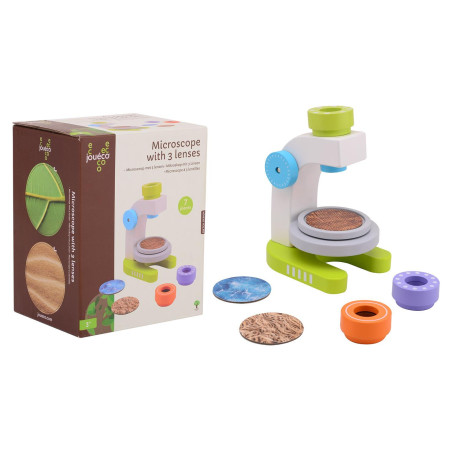 Mikroskop edukacyjny dla dzieci + 3 soczewki / Joueco