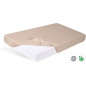 Prześcieradło nieprzemakalne Bamboo 60x120 cm Beżowe / Baby Matex