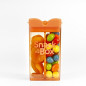 Pojemnik na przekąski 355 ml Pomarańczowy / Snack in the Box