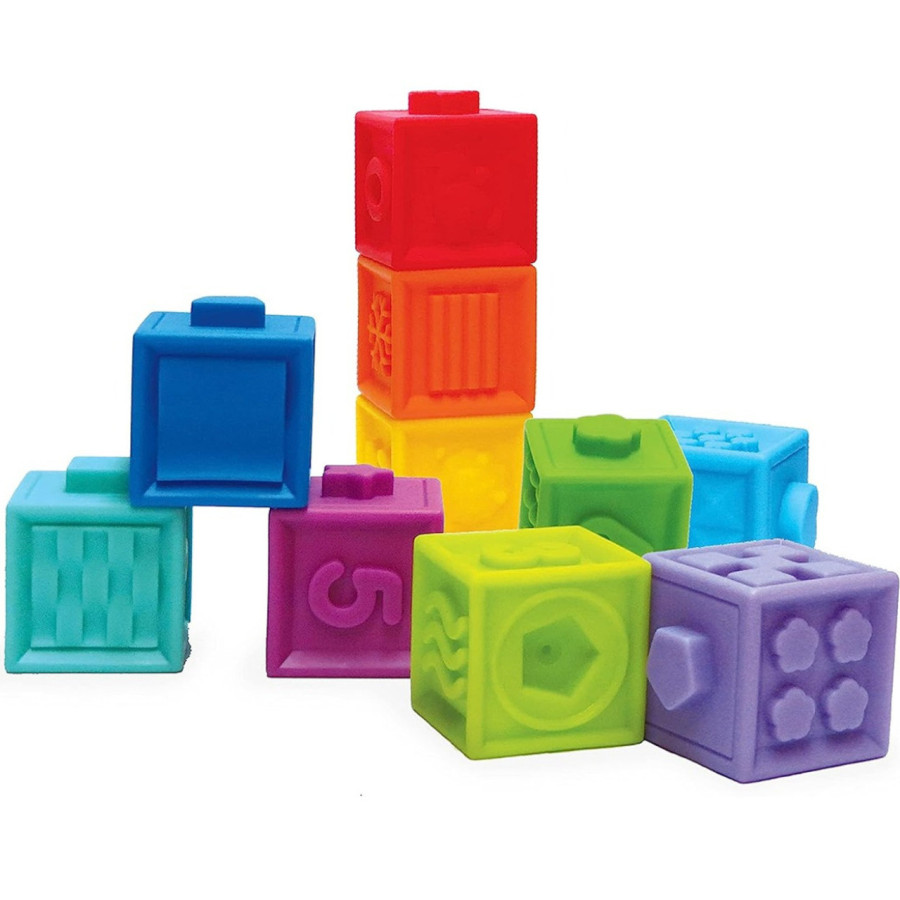 Sensoryczne klocki z teksturą / Edushape Sensoryczne klocki z teksturą / Edushape