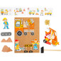 Puzzle przybijane na pinezki Plac budowy / Small Foot Design Puzzle przybijane na pinezki Plac budowy / Small Foot Design