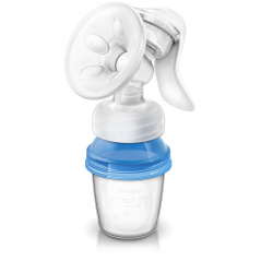 Laktator ręczny z pojemnikami na pokarm Via / Philips Avent