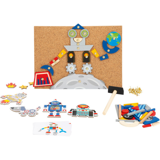 Puzzle przybijane na pinezki Roboty / Small Foot Design