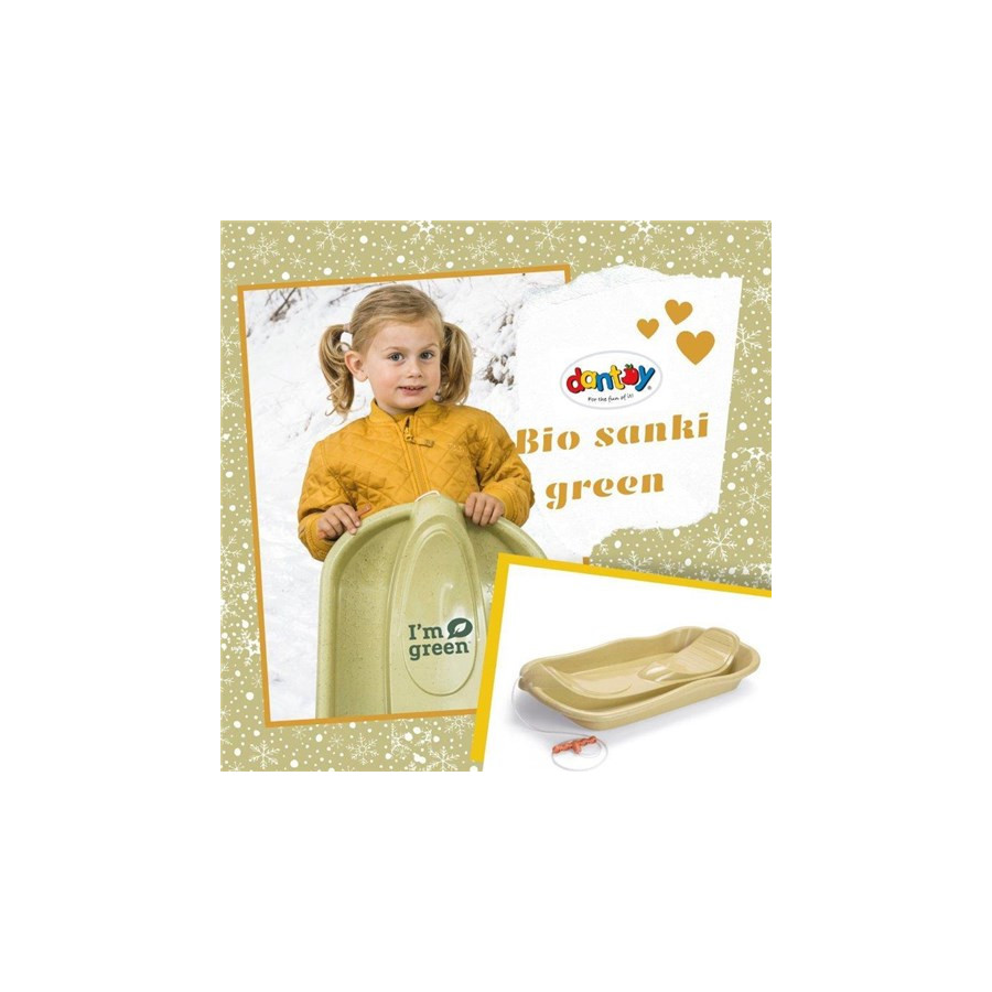 Sanki z trzciny cukrowej BIOplastik zielone / Dantoy