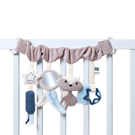 Edukacyjna zawieszka do wózka i fotelika Raccoon / Babyono