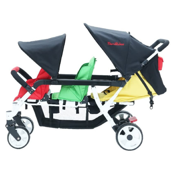 Wózek spacerowy do żłobka Lidoo Ergondrive 3-osobowy / Familidoo