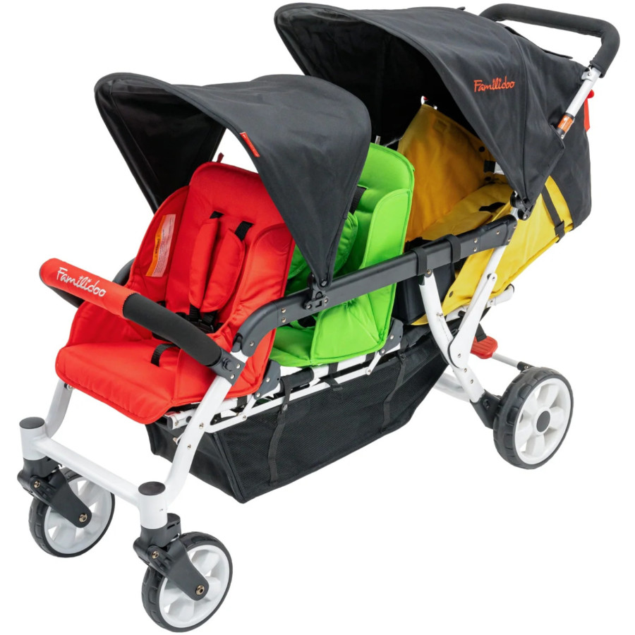 Wózek spacerowy do żłobka Lidoo Ergondrive 3-osobowy / Familidoo Wózek spacerowy do żłobka Lidoo Ergondrive 3-osobowy / Familidoo