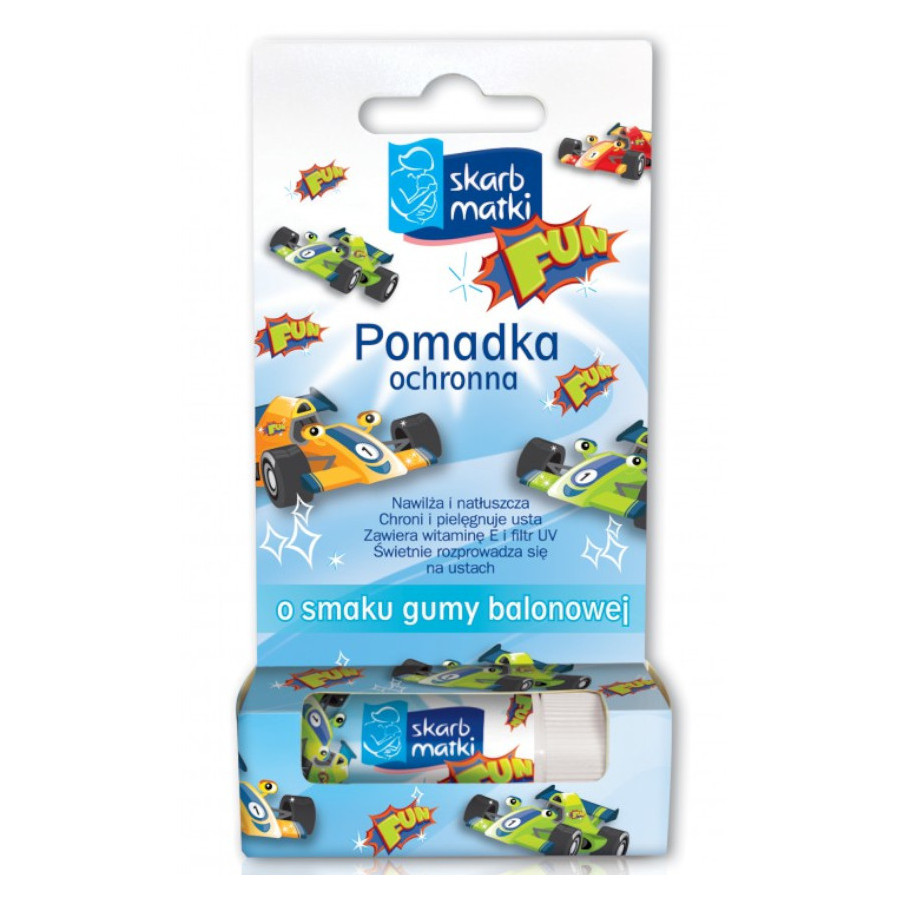 Pomadka ochronna o smaku gumy balonowej 6,5g / Skarb Matki Pomadka ochronna o smaku gumy balonowej 6,5g / Skarb Matki