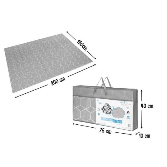 Mata piankowa dwustronna  do zabawy 200x150 cm Plaster miodu / Bocioland