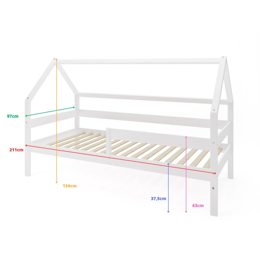 Łóżeczko młodzieżowe Sole Białe 200x90 cm / YappyKids