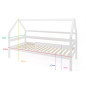 Łóżeczko młodzieżowe Sole Białe 200x90 cm / YappyKids Łóżeczko młodzieżowe Sole Białe 200x90 cm / YappyKids