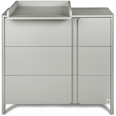 Komoda z przewijakiem Classic Szara 105x91 cm / YappyKids