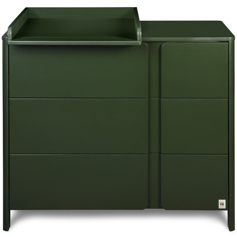 Komoda z przewijakiem Classic Zielona 105x91 cm / YappyKids Komoda z przewijakiem Classic Zielona 105x91 cm / YappyKids