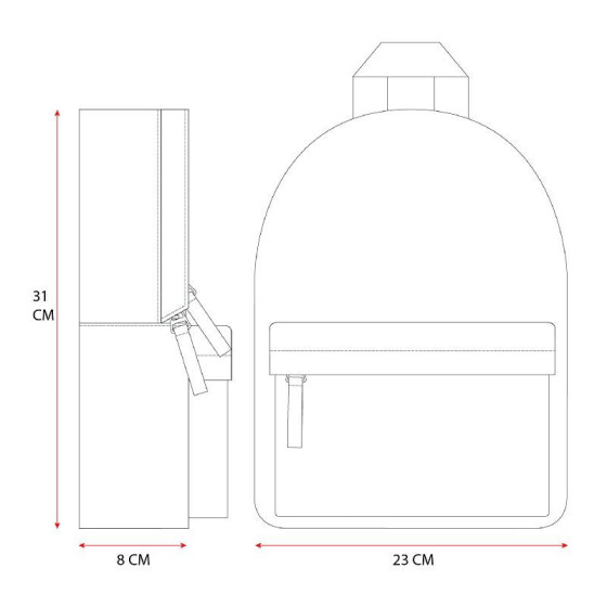 Plecak dla dzieci Apple pink / Kidzroom