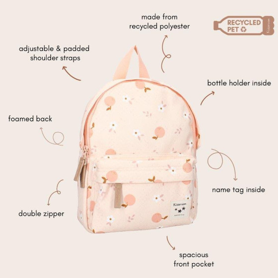 Plecak dla dzieci Apple pink / Kidzroom