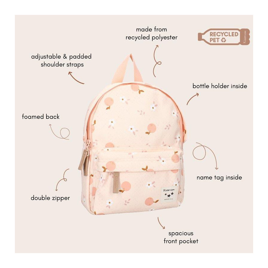 Plecak dla dzieci Apple pink / Kidzroom
